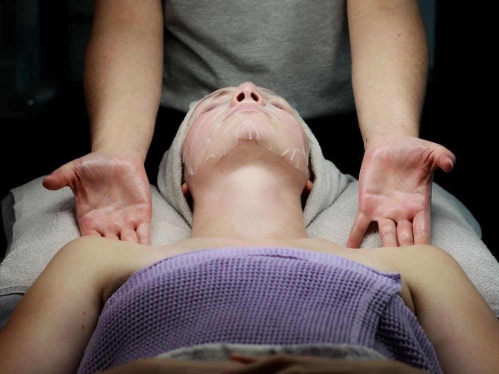 Spa session photographed for a local business